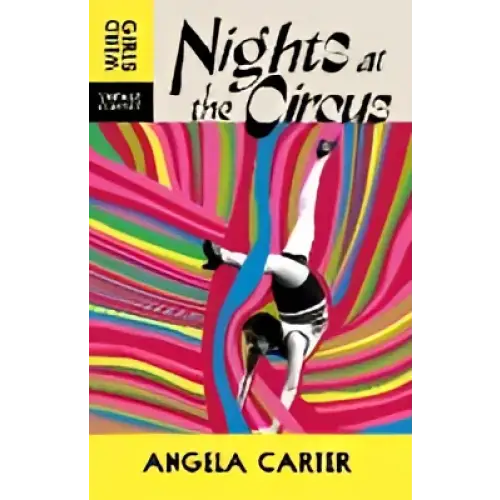 Kleurrijke regenboogomslag Nights at the Circus van Angela Carter