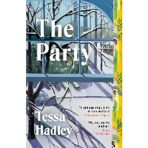 The Party van Tessa Hadley hardcover met minimalistisch blauw-wit omslag